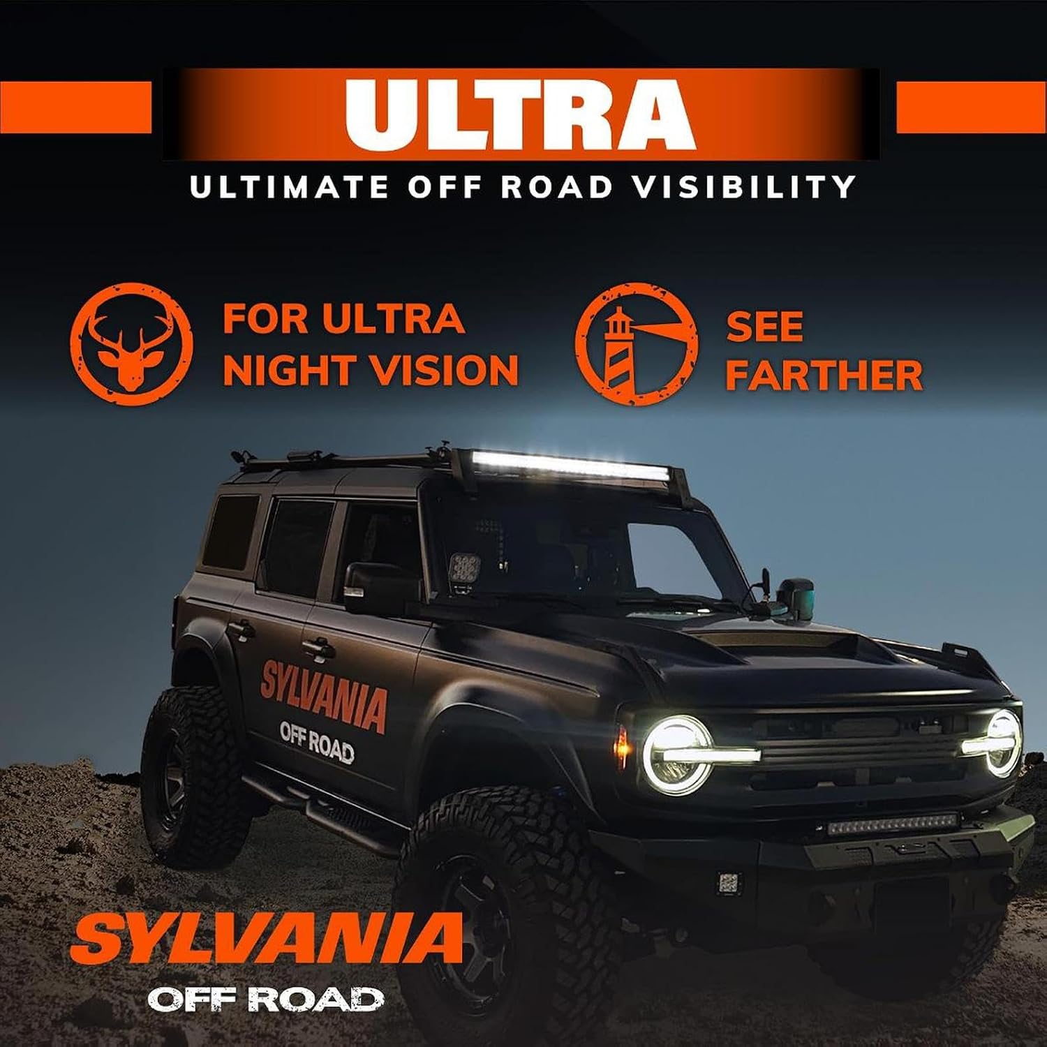 SYLVANIA - Ultra 40 Inch LED Light Bar - Lifetime Limited Warranty - 15120 Raw Lumens - Quality Waterproof Off Road Driving Work Light - for Truck, Tractor, Boat, ATV, UTV, SUV, 4x4