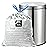 XUXRUS 2.6 Gallon Trash Bags with Drawstring, 50 Count Printed Small Garbage Bags, Tear-Resistant & Leak-Proof Bin Liners, Odor Control, Safety Warning for Bathroom, Office