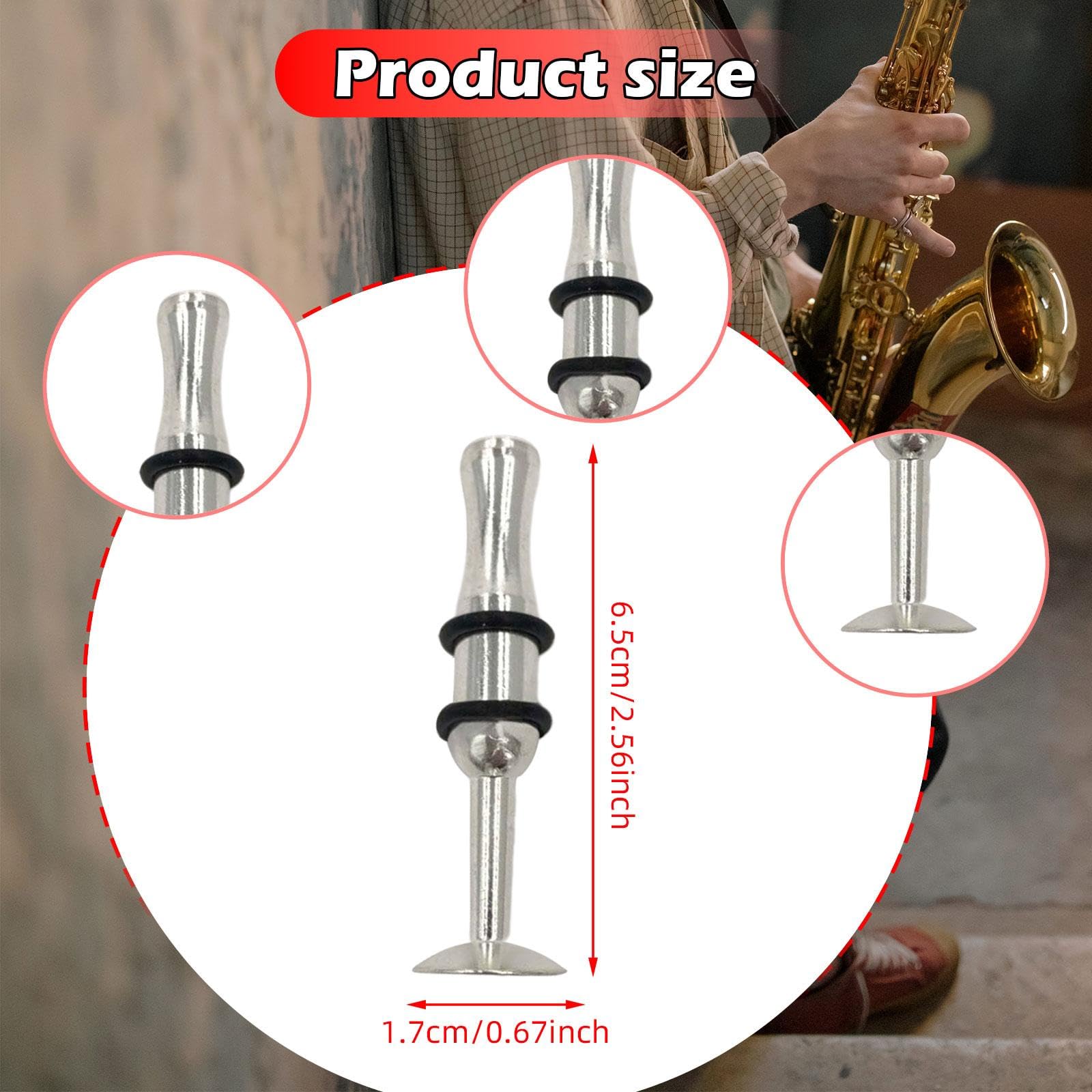 Colaxi Embouchure Training Device Muscles Builder Professional Personal Metal Trumpet Mouth Strength Training for Woodwinds, Silver