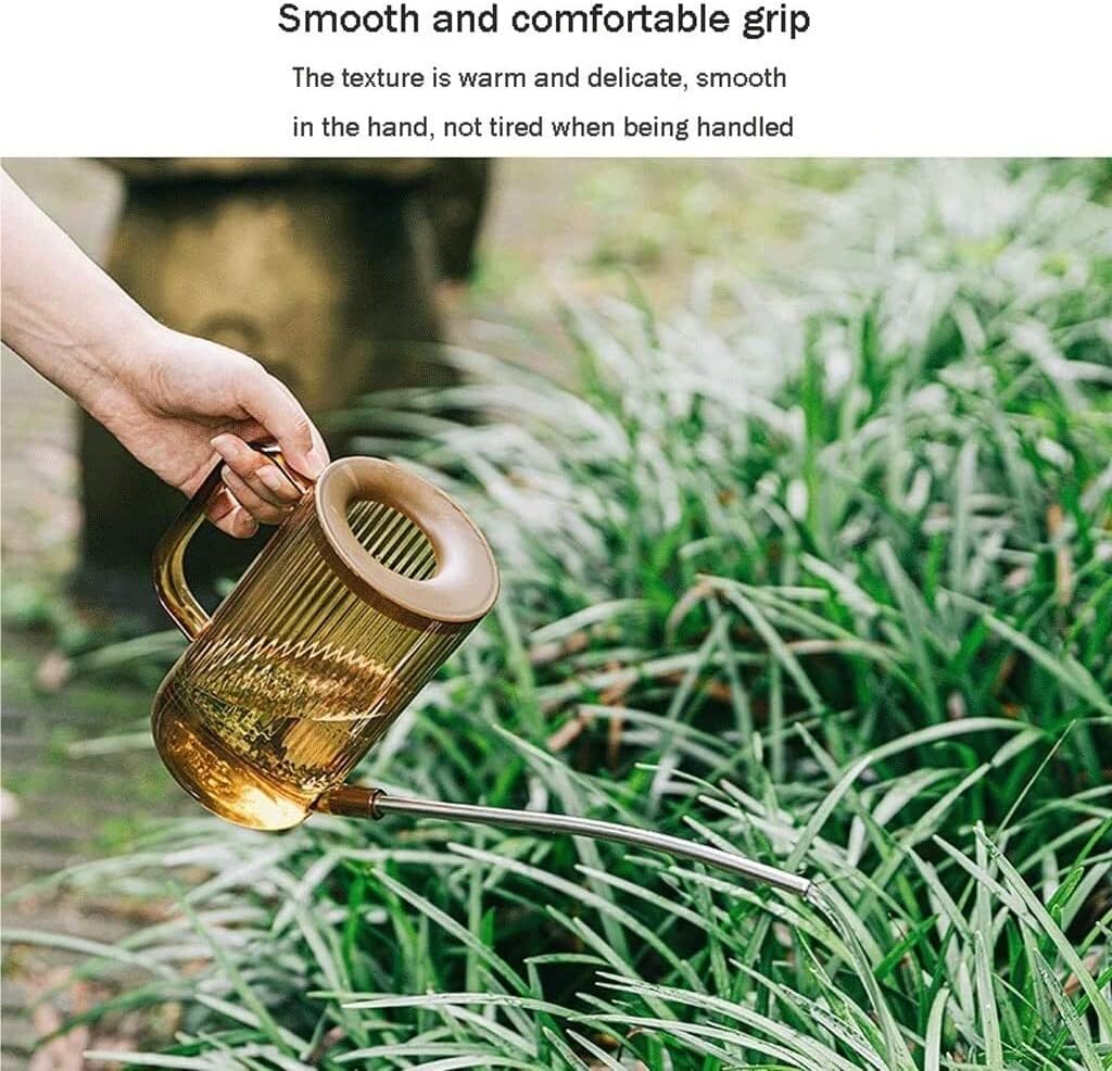 Tograt Watering Can Water Can Sprinkler Can Watering Can Stainless Steel Long Mouth Watering Pot Transparent Watering Cans for Bonsai Plants Garden Outdoor Spray Bottle Watering Pot
