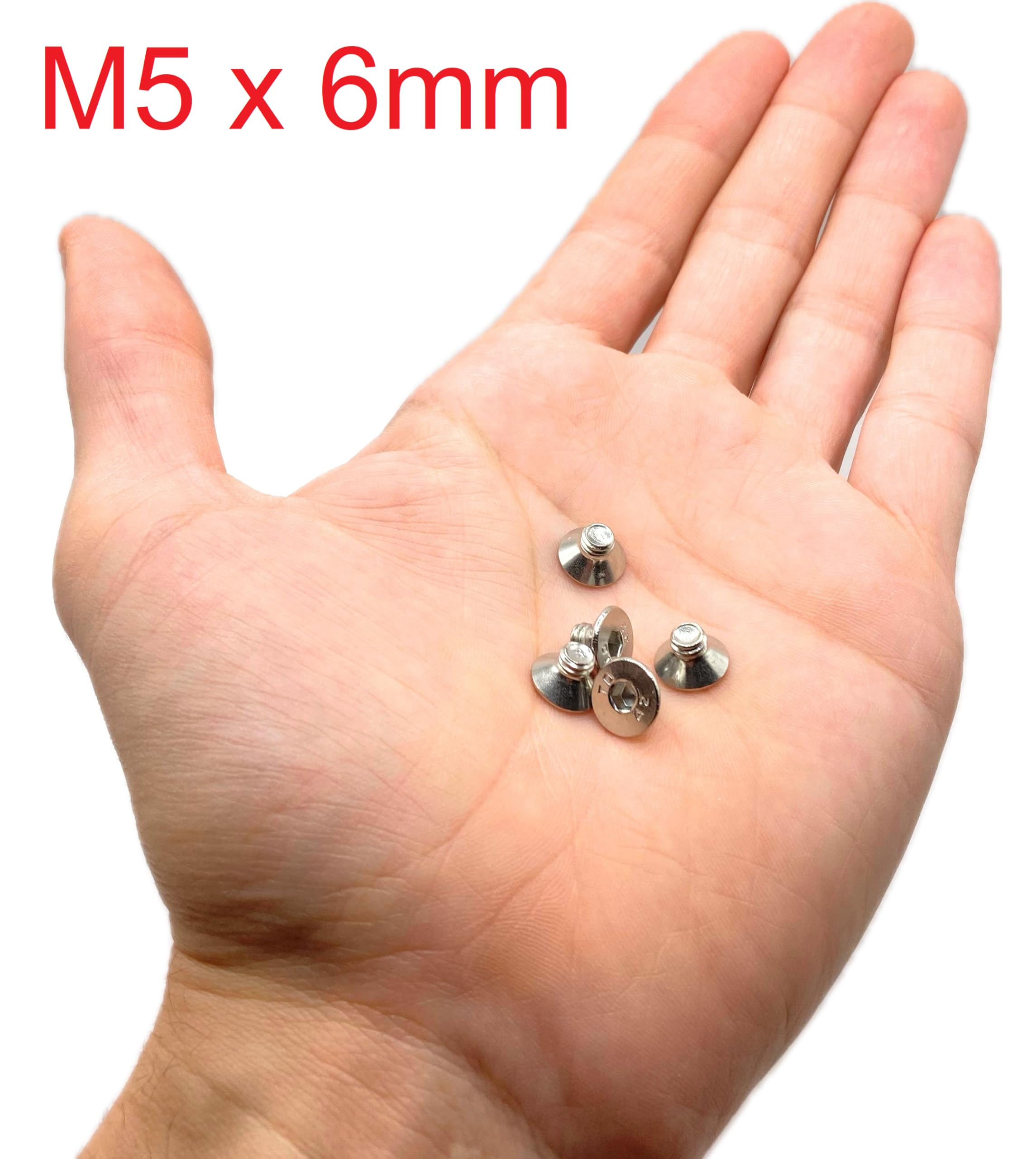 Screws Stainless Steel M5 x 6 mm Countersunk Head BTR Diameter 5 x 6 mm - Image 2
