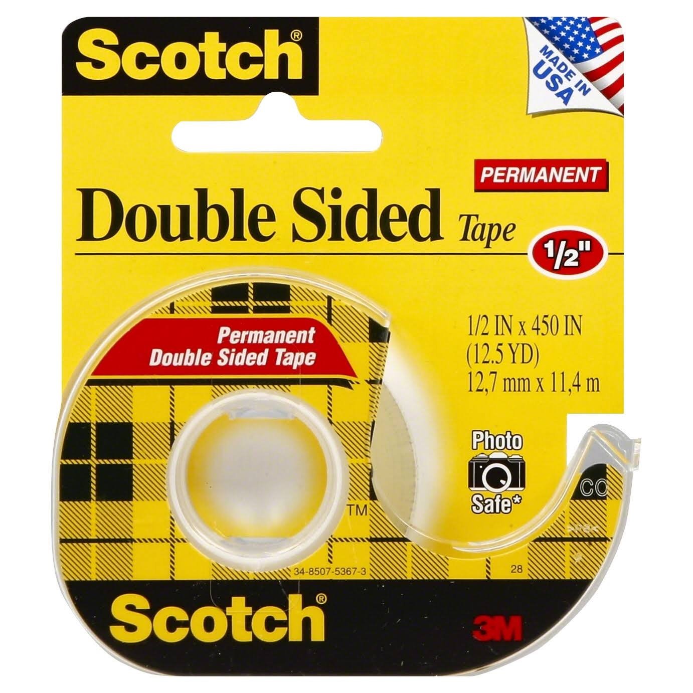 3M 137 1/2" Scotch Double Sided Tape With Dispenser