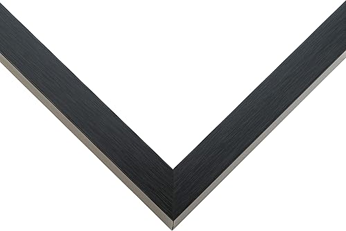 Miniatura 7 de Caja de sombra de 18 x 24 pulgadas, marco negro carbón, marco de madera maciza, 1 pulgada de profundidad, con plexiglás acrílico UV, respaldo y