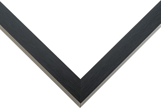 12x18 Shadow Box Charcoal Black Frame Display Case Solid Wood Shadowbox | 1 Inch Deep | with UV Acrylic Plexiglass, Backing & Hanging Hardware