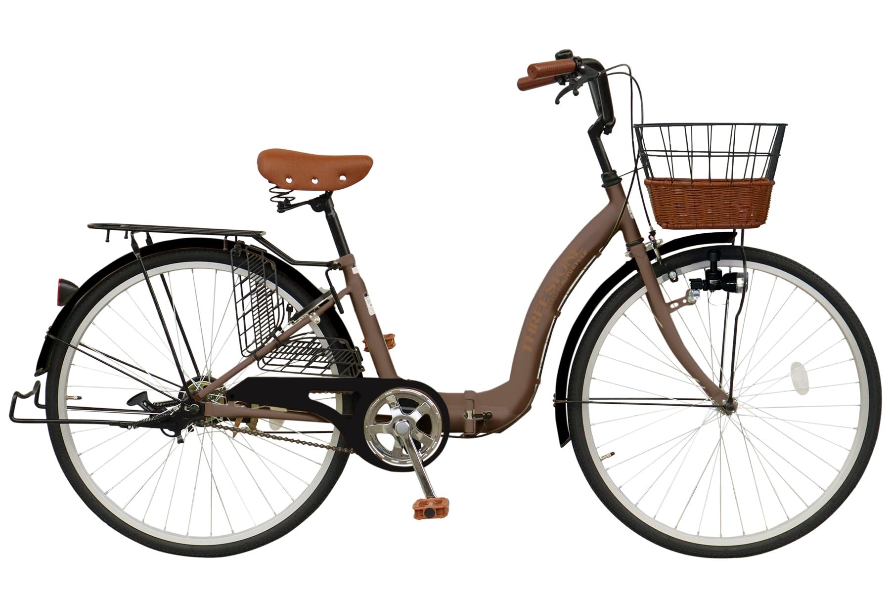 Amazon | THREE STONE 折りたたみ自転車 自転車 26インチ TS26 シティ