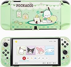 YOCORE Cute Slim Switch OLED Protective Case Cover Dockable Protective Case Compatible with Switch OLED,Anti-Scratch and Shock-Absorption Design Cover Skin -QPG Play Time