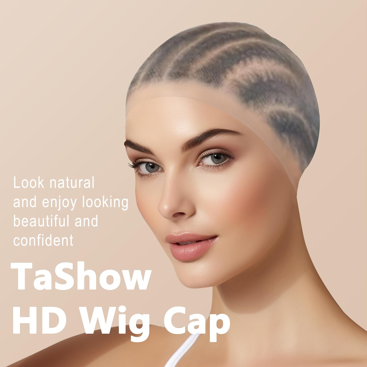 TaShow 30 Pcs Wig Caps for Women Lace Front, Ultra Thin Stocking Cap for Women, Breathable Wig Cap for Long Thick Hair, Wig Caps with Elastic Band Transparent