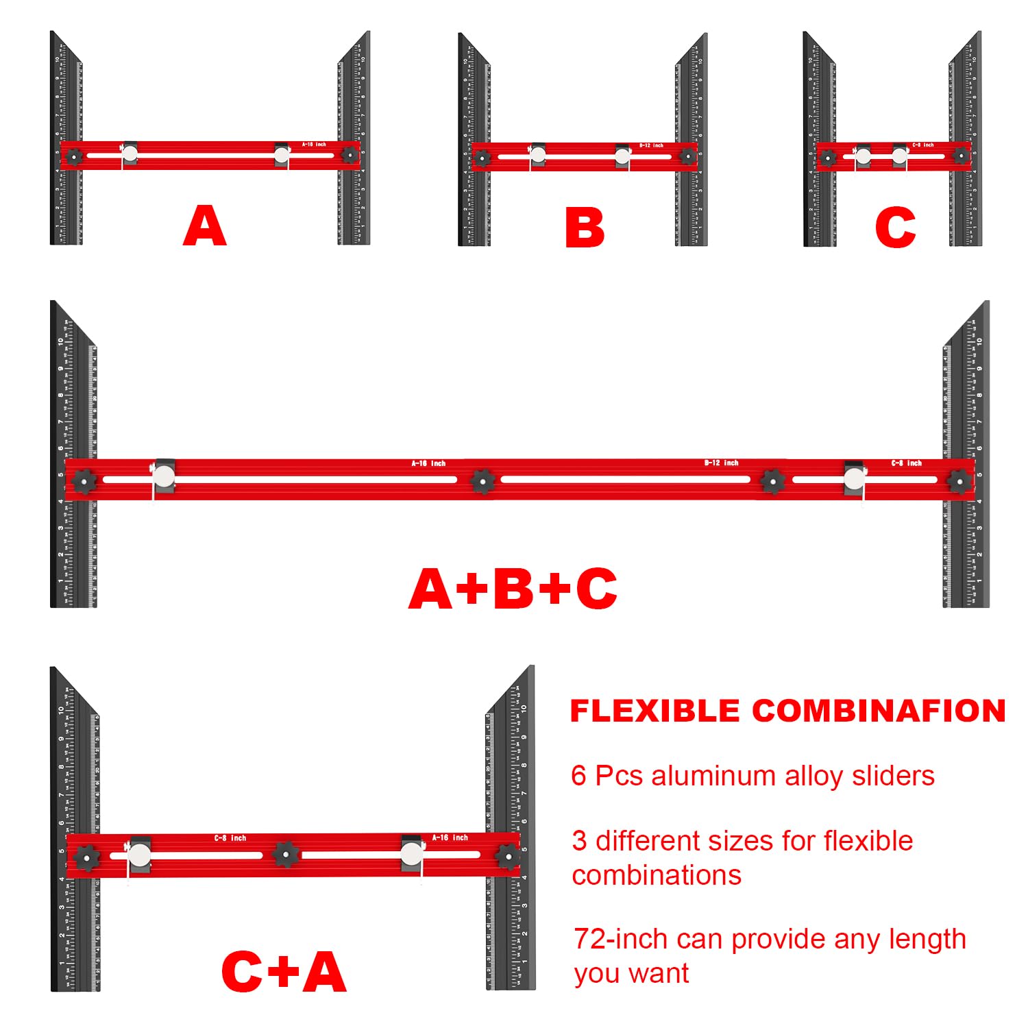 Stair Tread Template Tool - Accurate Stair Measuring -5
