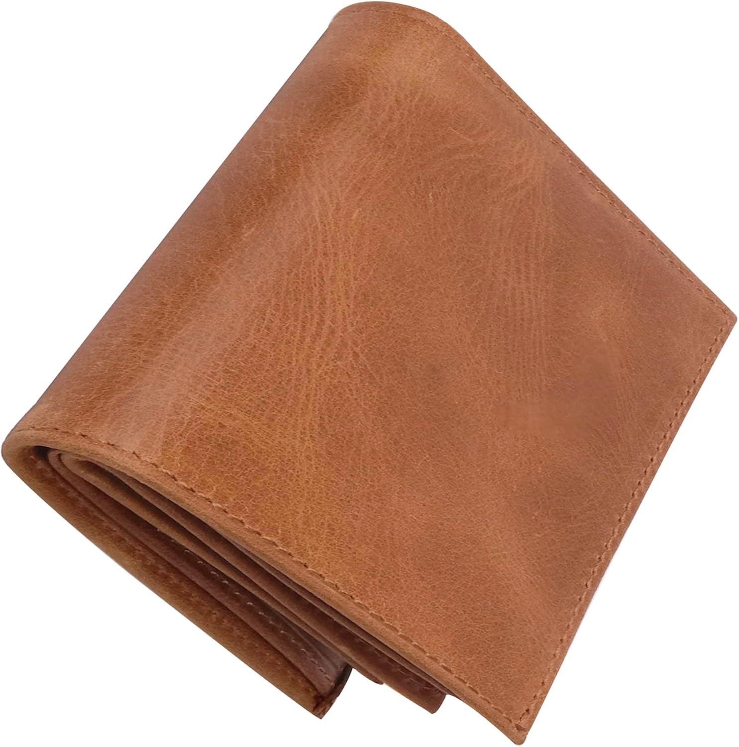 Amazon.com: Slim Bifold Genuine Leather Wallet | 10 Card Slots | 3 ID ...