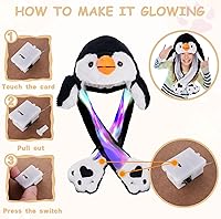 Vista 19 de Sombrero de animal para disfrazarse, fiesta de cosplay, Navidad, vacaciones, lindo gorro con solapa para niños y adultos