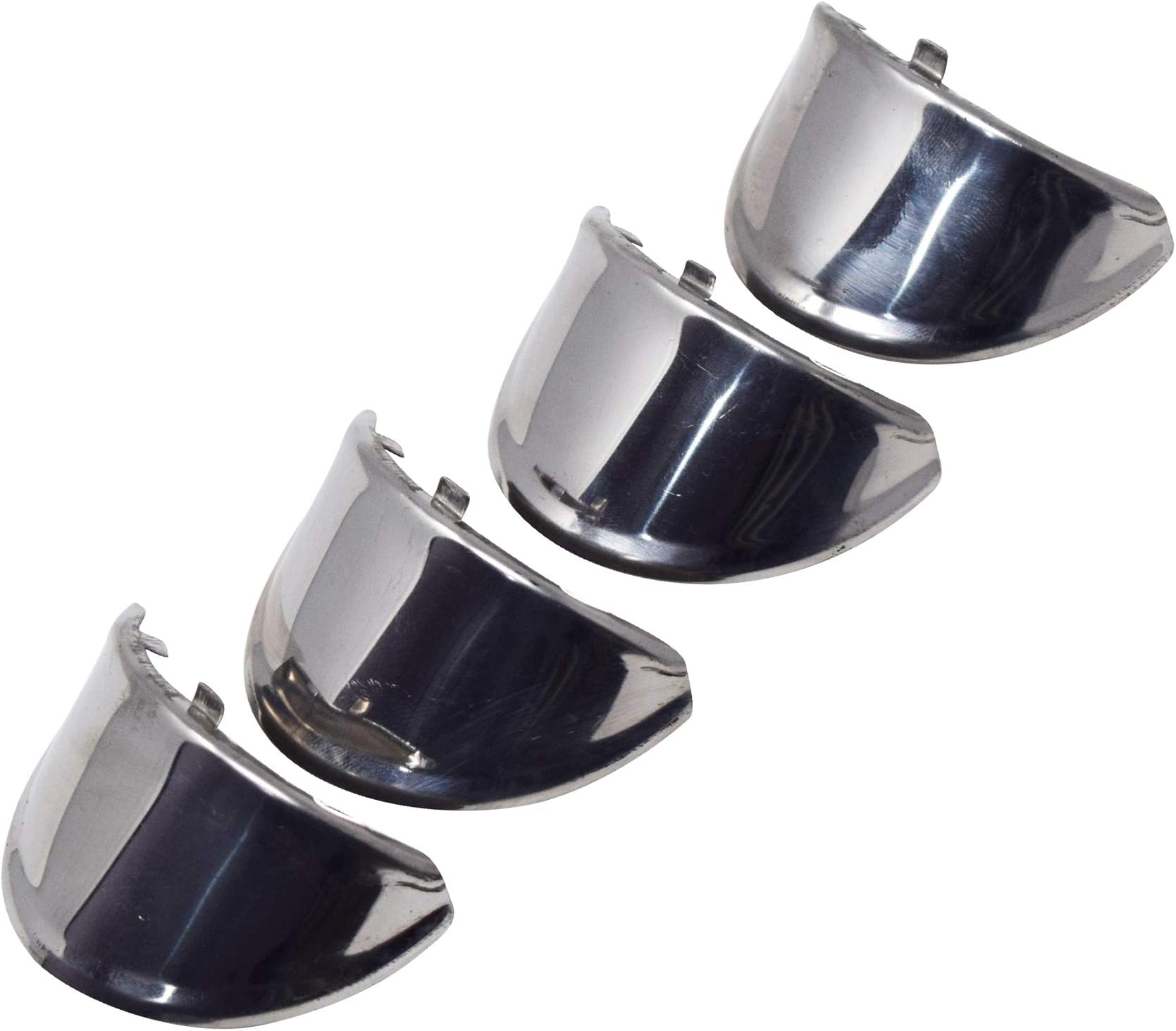 Ramanta Bullet Indicator Cap Incandescent Metal Attractive Indicator Shades Compatible Only with Bullet, Classic, Electra and Standard 350/500 Cc Bikes (Chrome, Pack Of 4)