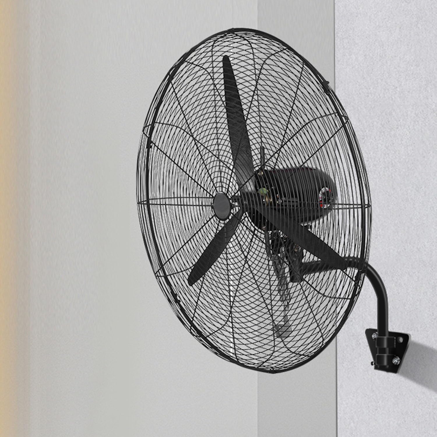 asdchZen Wall Mount Fan, Oscillating Fan With 3 Speeds, 120°Tilt, Remote Control For Bedroom Gym Garage, 27 Inch,78cm/31inch