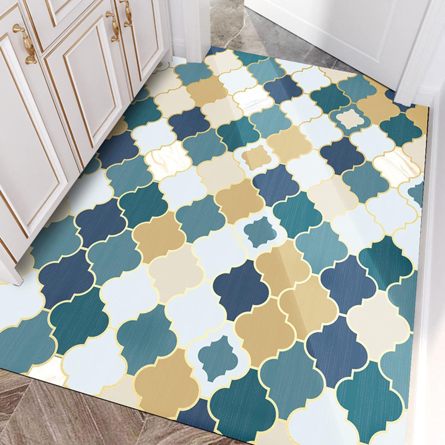 玄関マット 屋外 屋内 北欧 おしゃれ 泥落とし 洗える 滑り止め付 家庭用 吸水 速乾 快適 ドアマット 140*160CM バス