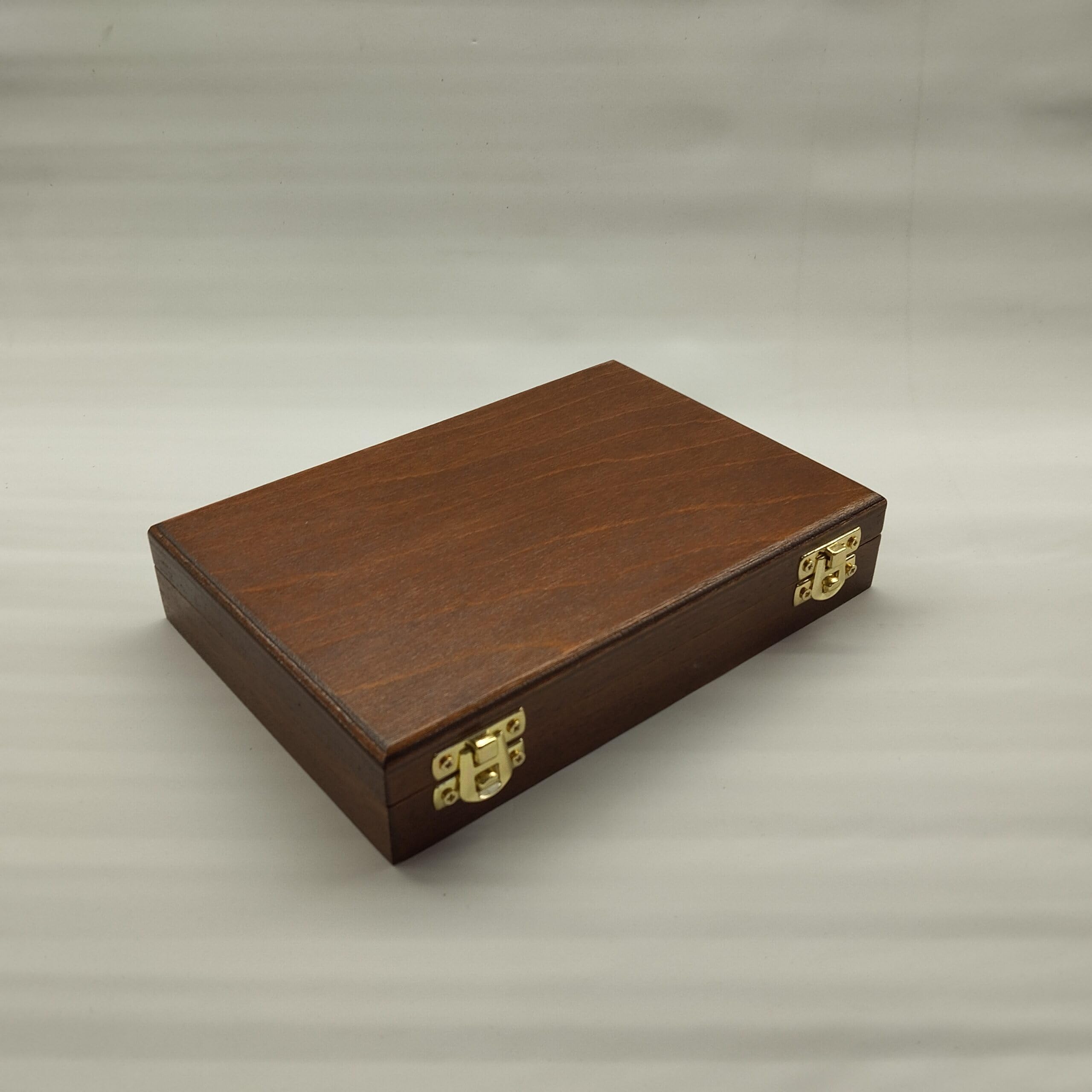 Cofanetto per monete da collezione 6 caselle 50x50 mm in legno e velluto, numismatica artigianale Made in Italy - Coins&More