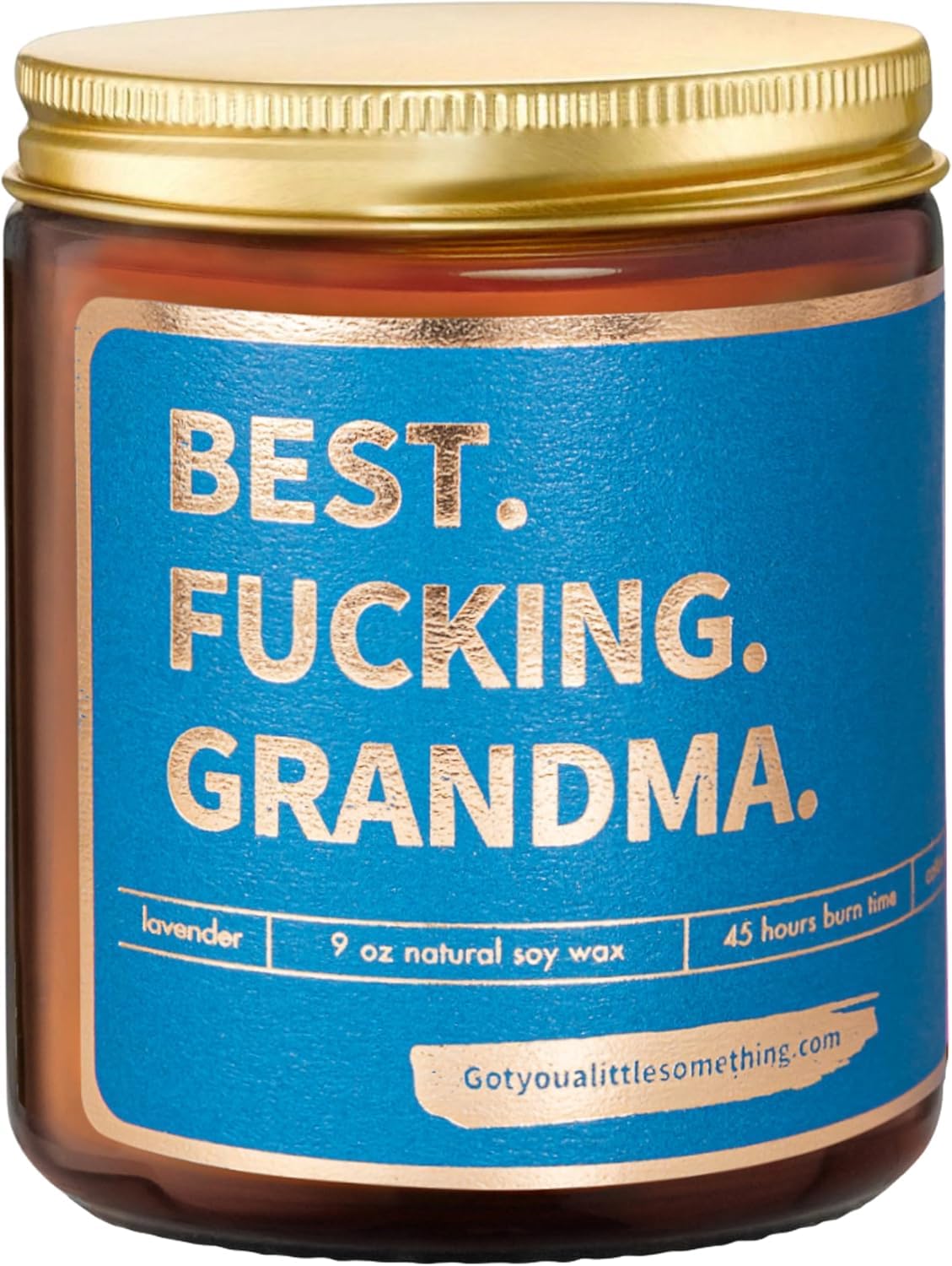 Funny Grandma Scented Soy Candle Gift - Lavender Scent With Humorous Quote, 7oz 35-Hour Burn