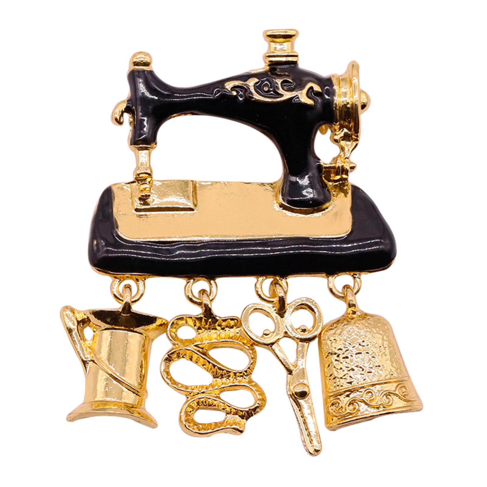 Broche Fantaisie Vintage En Métal Doré - Accessoire Chic Et Rétro Pour Compléter Une Tenue
