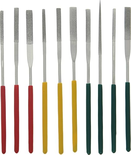 SE Juego de limas de agujas de diamante cónico (10 piezas) - 742DF