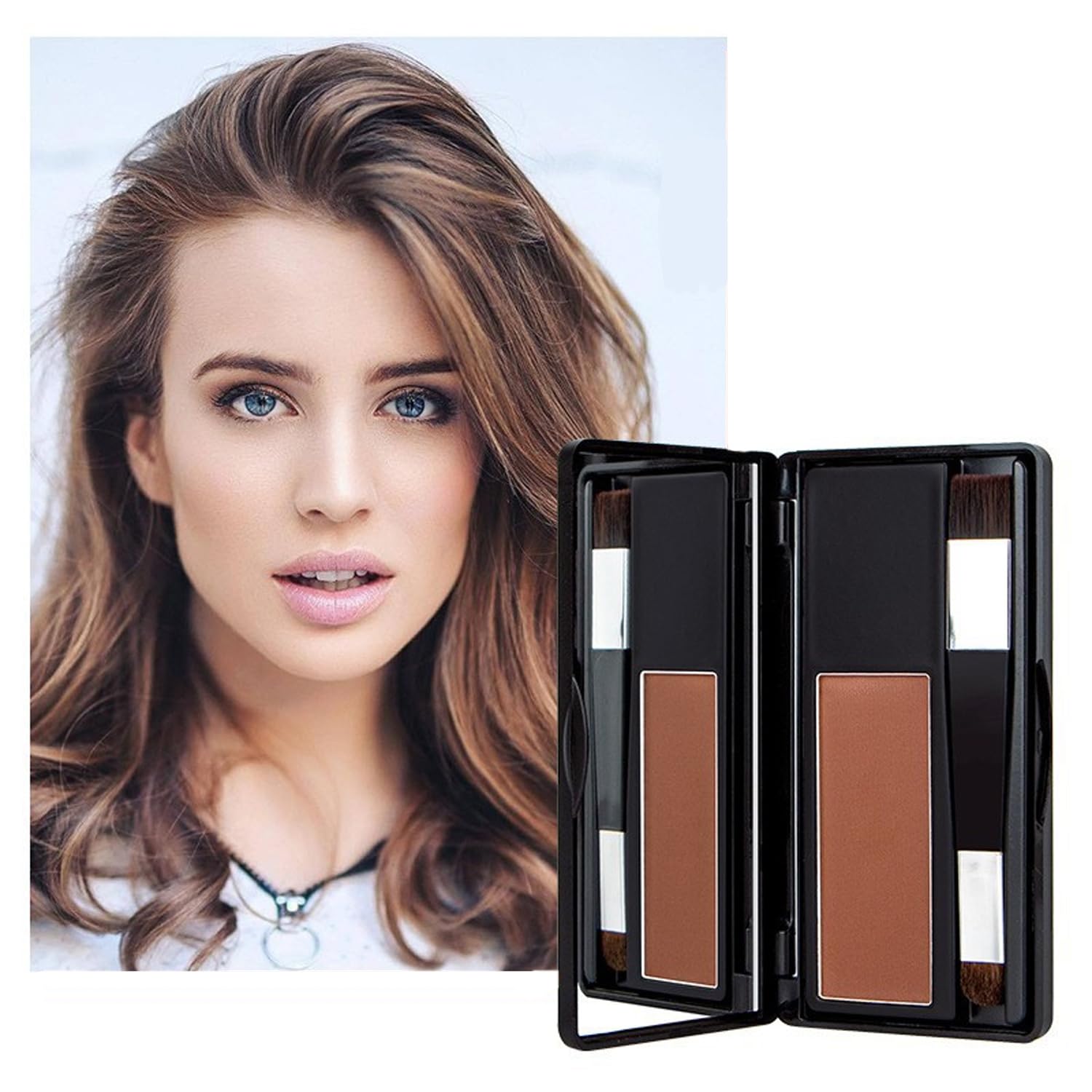 Root Cover Up Medium Brown, Root Cover Up Hairline Powder for Thin Hair Hairline Powder, Root Touch Up Hair Powder