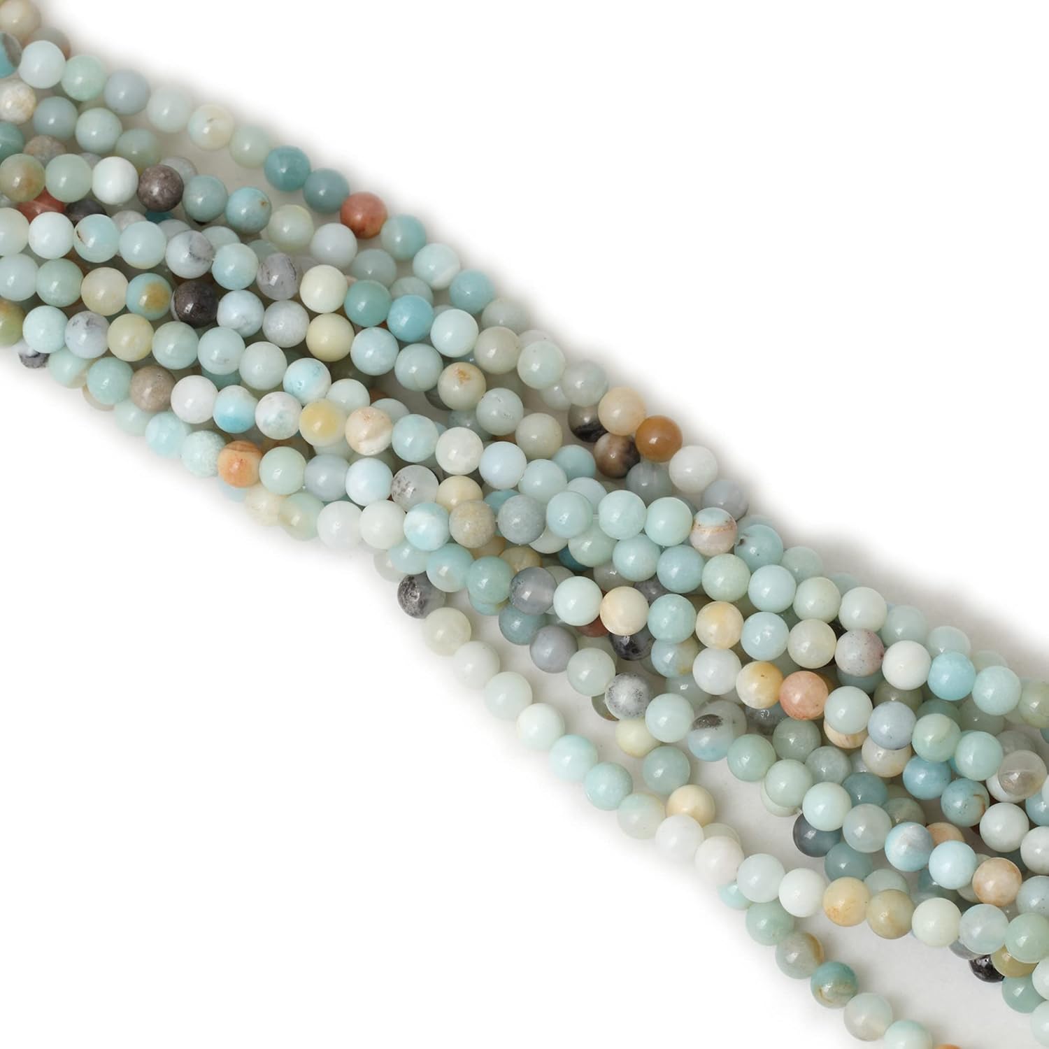 60PCS 6mm Natural Mix Color Amazonite Gemstone Round Loose Beads Stone Beads for Jewelry Making DIY 1 Strand 15" - Image 4