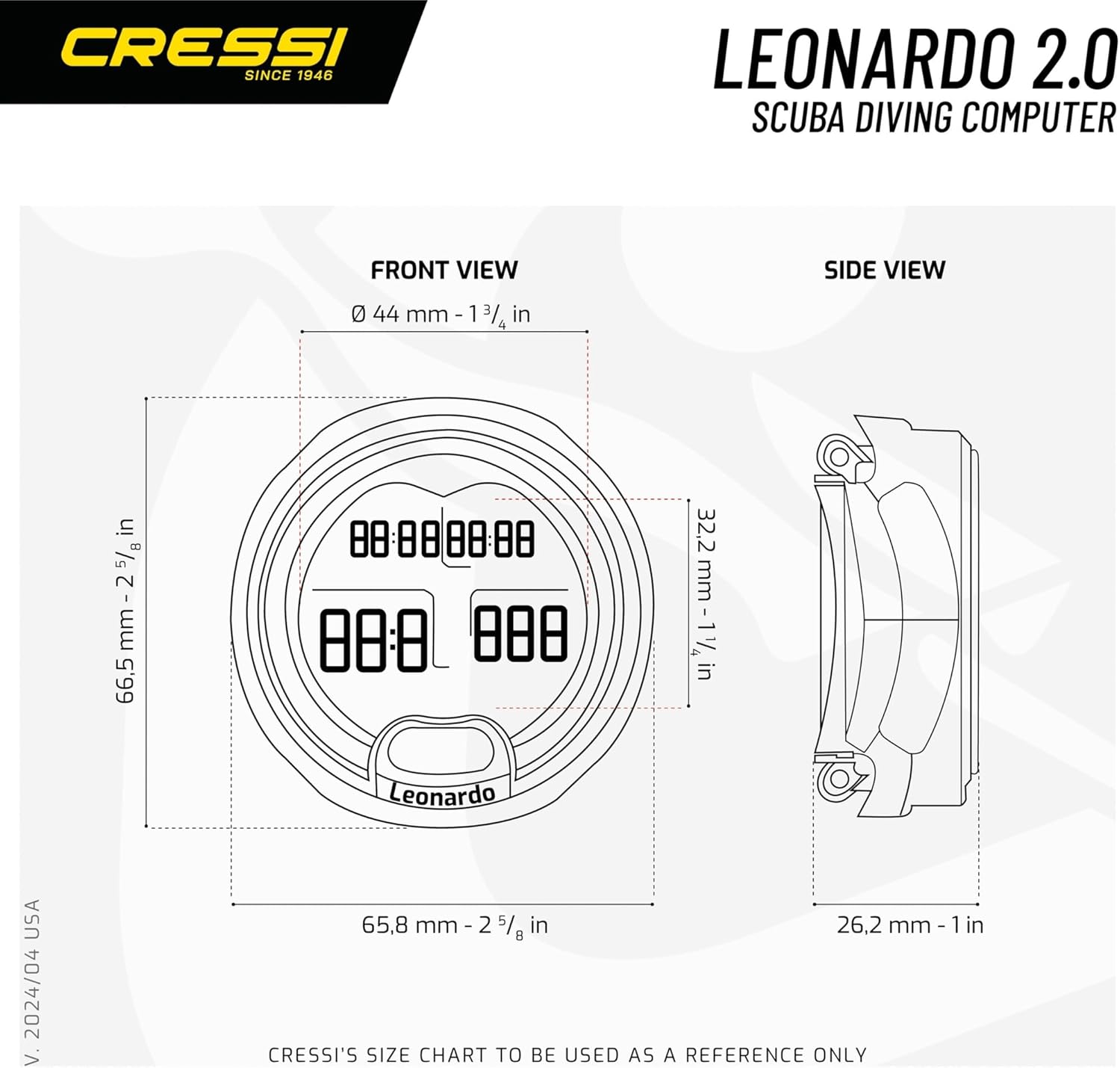Cressi Leonardo Dive Computer használat közben