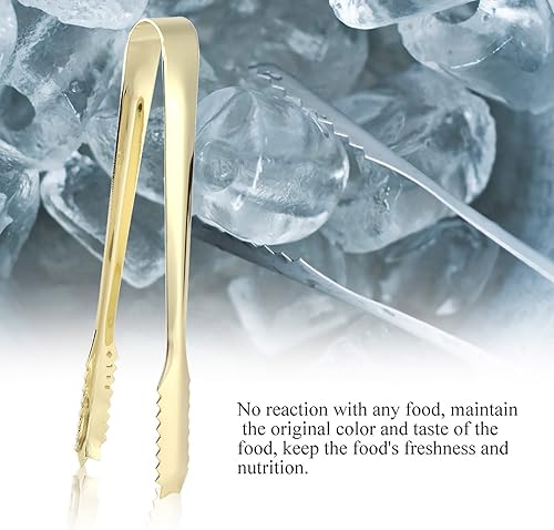 Miniatura 2 de Pinzas de acero inoxidable con dientes de sierra y azúcar, pinzas de hielo, clip de cocina, abrazadera de cubo para ensalada y barbacoa,