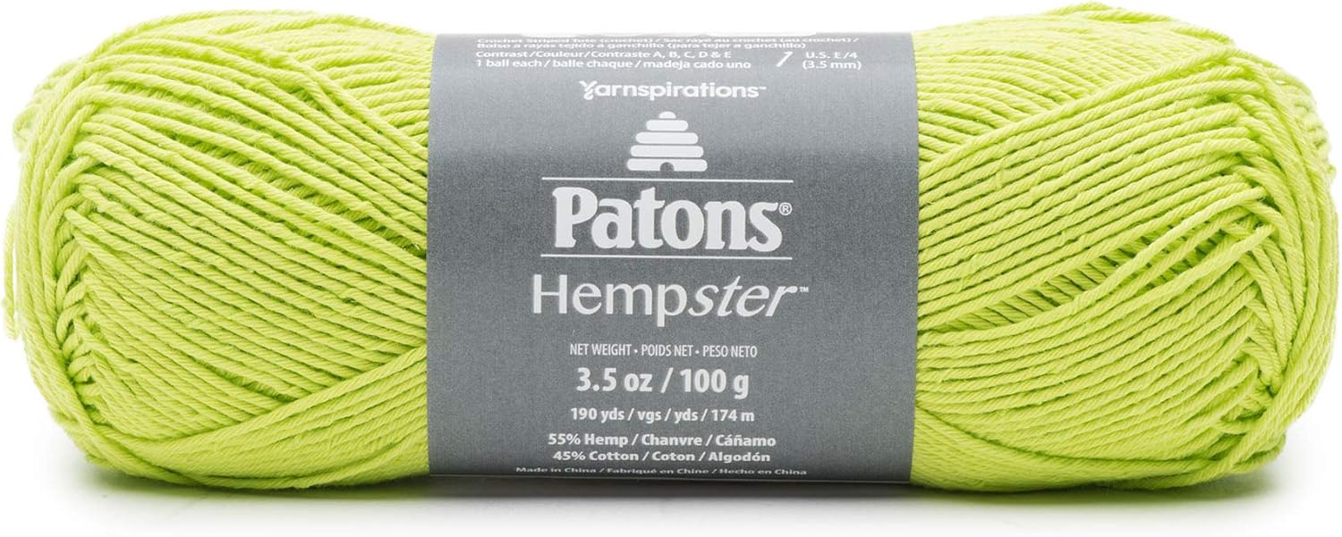 PATONS Hempster Yarn, Lime Punch