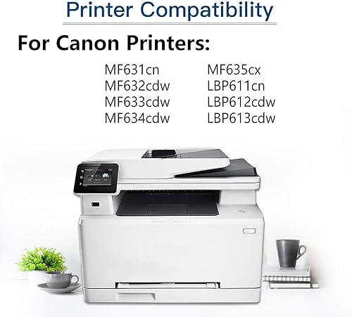 Miniatura 3 de Paquete de 1 cartucho de tóner láser compatible con Canon CRG-045 045, compatible con impresora Canon Color imageCLASS MF631cn MF633cdw MF635cx