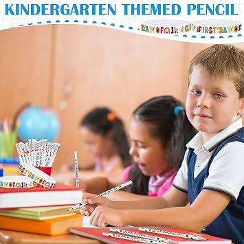 TaoBary 24 Sets Back to School Gifts Bulk First Graders Pencils and Bracelets First Day of 1st Graders Gift for Students Back to School Classroom Supplies for Kids Student Teacher Classroom Reward