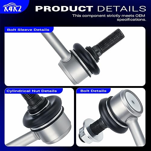 Miniatura 8 de Latas de estabilizador de barra antivuelco de aleación de zinc y níquel para 2007-2021 Nissan Altima Maxima Murano Pathfinder Quest Rogue Rogue