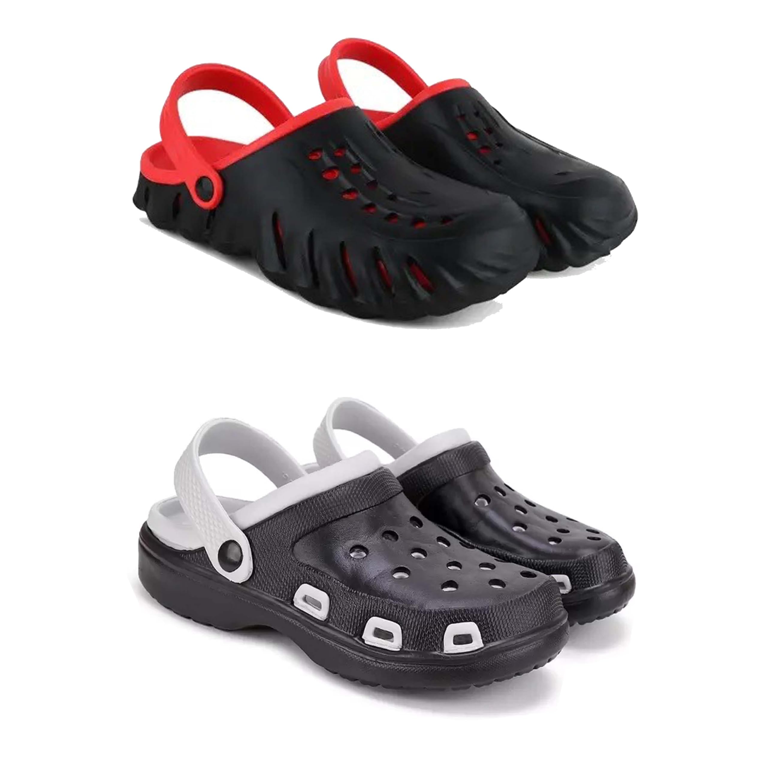 Men's Sandals Clogs| Lightweight Wear| Stylish & Easy to Wear For Men's PCV-SAN-(2-COMBO)-3148-3018