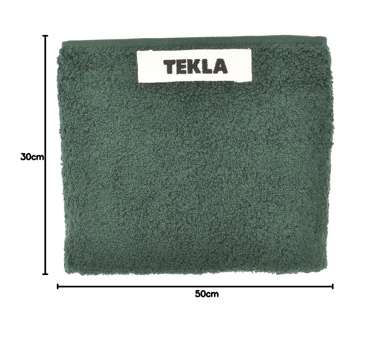 Amazon｜[テクラ]ゲストタオル 30×50cm ダークグリーン FOREST GREEN