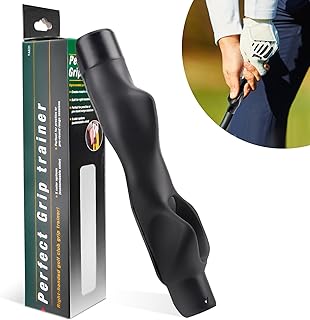 Vibbang Golf Training Grip, Golf Swing Trainer Training Grip, Standard Teaching Aid Arm Band Swing, Posture Correction Practice Alignment, Right & Left hand Practice Golf Assistant for Golf Beginner