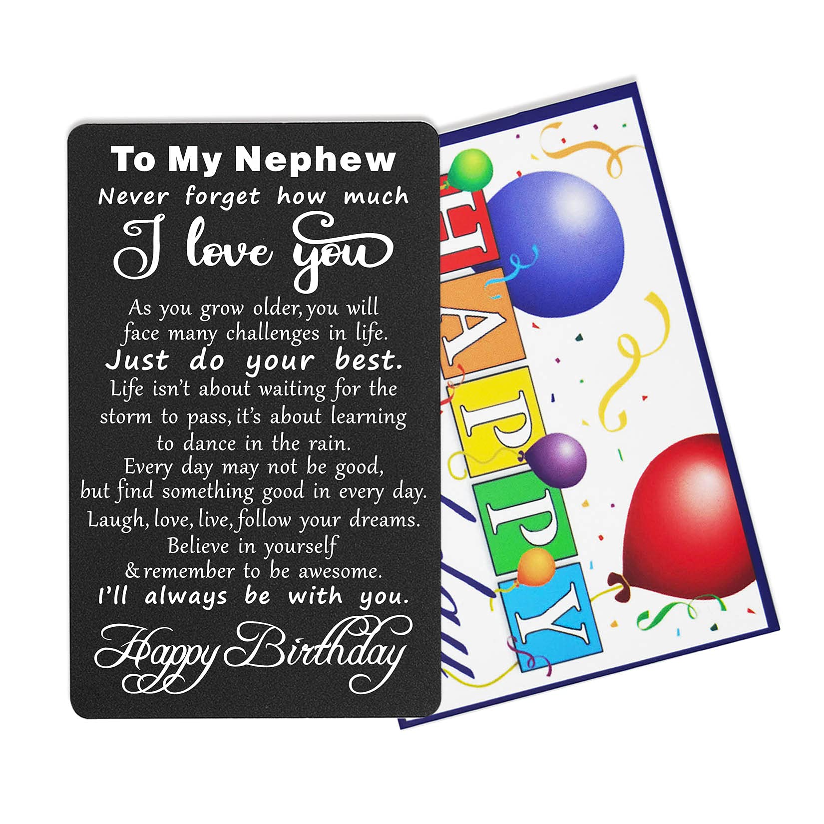 Buy TANWIH Nephew Birthday Card, Happy Birthday Nephew, Inspirational