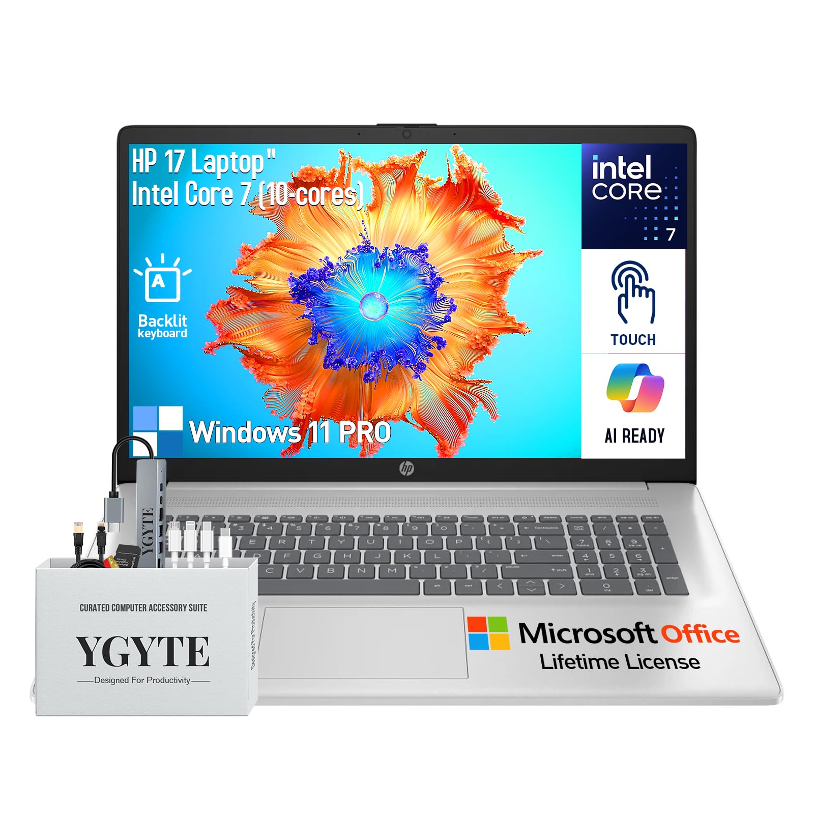 Amazon.com: HP 17 Touchscreen Laptop Computer, 17.3