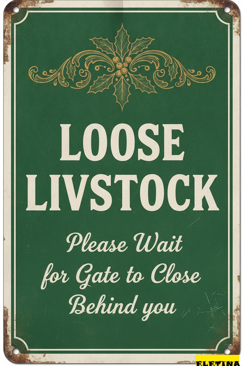 Personalized Sign for Man Cave Vintage Tin S Metal Aluminum Please Wait Gate To Close Behind You Backyard Garage Shed Office Craft Room 8x12inch Private Property Decorative