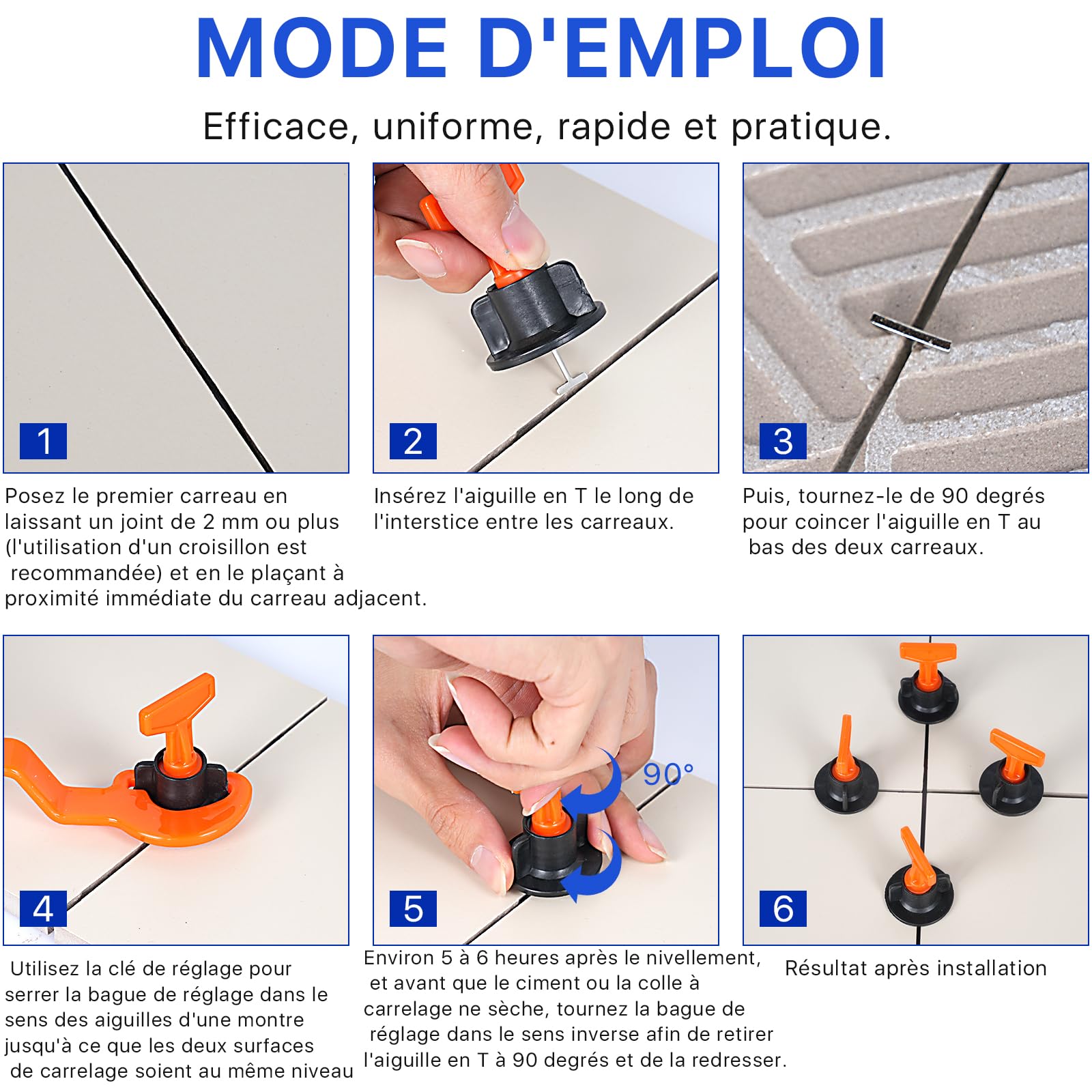 Sistema di livellamento per piastrelle professionale–150 dischi di livellamento,500 dischi da 2 mm e 500 da 3 mm,3 chiavi speciali e 20 perni in acciaio per la posa di pavimenti e pareti(rosso)