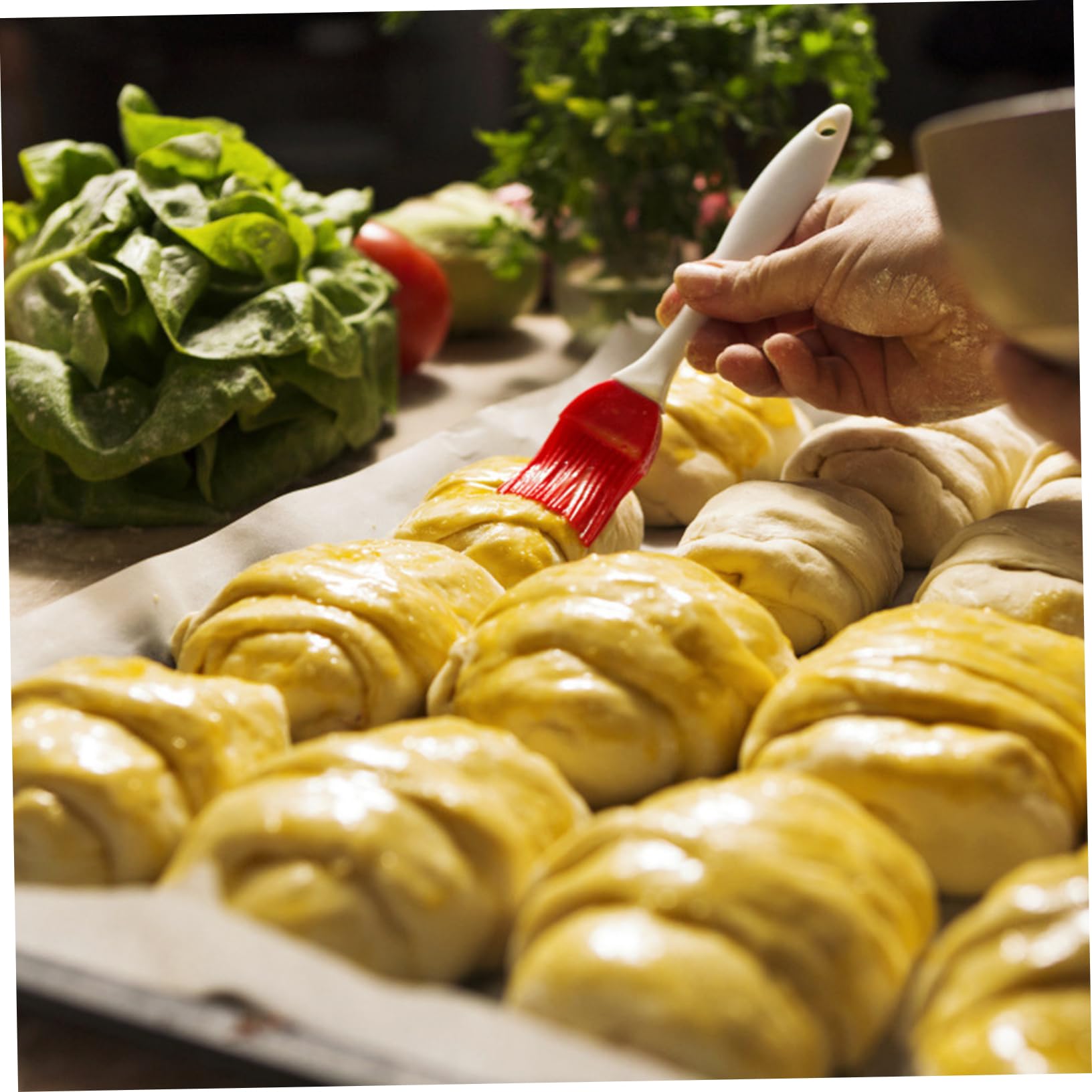 Cabilock 13pcs Silicone Oil Brush Set Oil Bottle Muffin Cups Kit Baking Tools Versatile Kitchen Utensils for Cooking Bbq Random Color