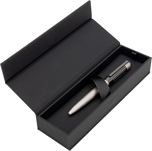 Miniatura 6 de Hugo Boss Costillas de engranaje de bolígrafo  Instrumento de escritura para hombres y mujeres  Elegante caja de regalo (cromo)