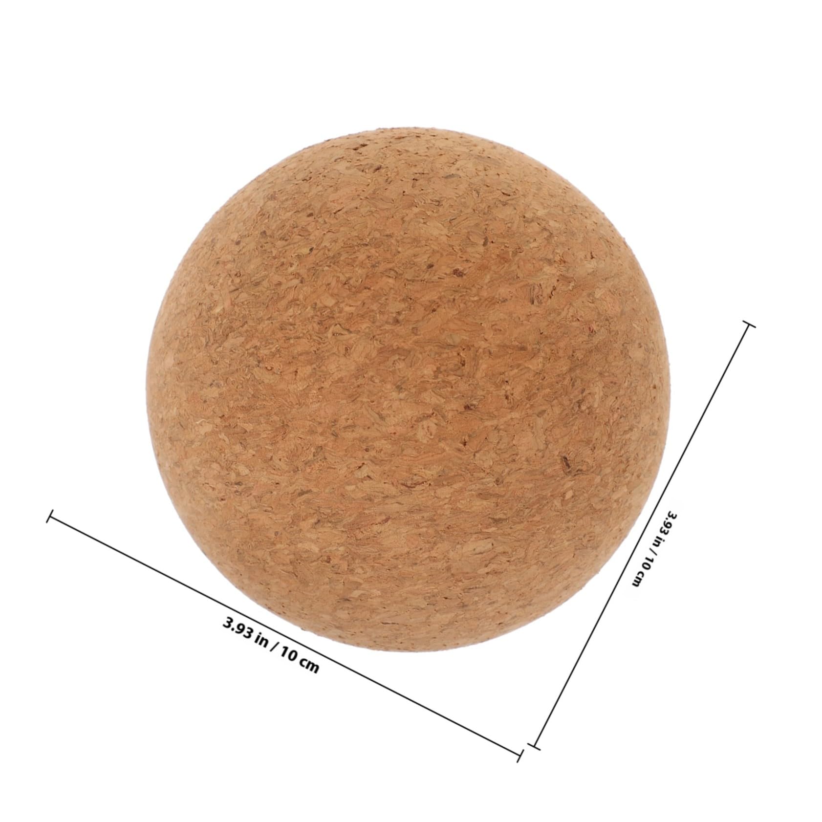 Yardenfun Balle de Massage en Liège 2pcs, Fatigue Musculaire et Détente, Accessoire Yoga Pratique pour Pieds et Doigts Avant la Salle de Sport la Maison
