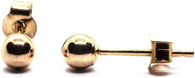 Arranview Jewellery Ladies 3 mm Gold Ball Stud Earrings in 9ct Yellow Gold