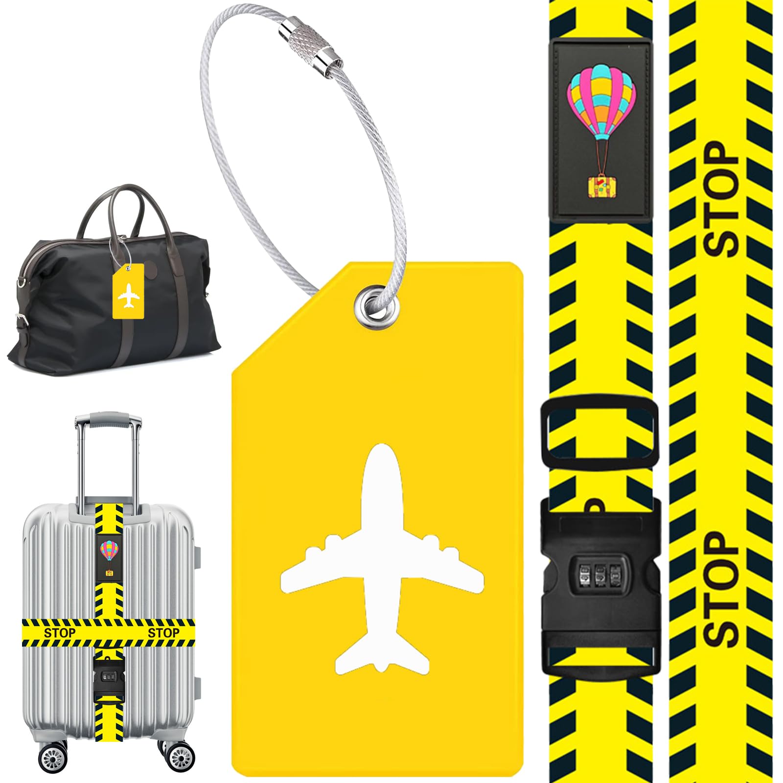Trade Shop - Cinghia Fascia Cintura Combinazione Chiusura Bagaglio Viaggio Valigia Valigie 85861250