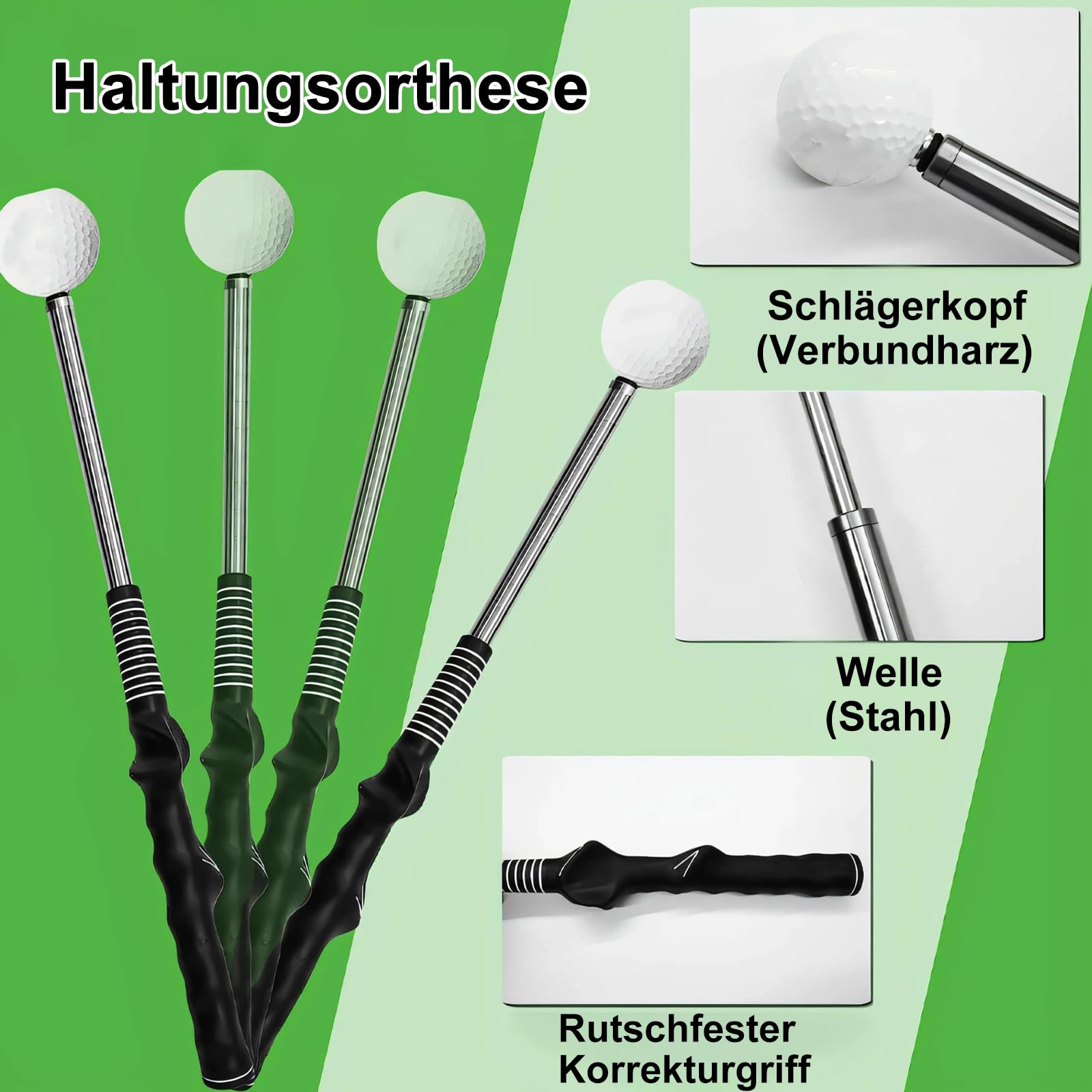 Ayuda retráctil de entrenamiento de golf, entrenador de swing de golf, entrenador de oscilación de golf telescópico para corrección de postura y entrenamiento de swing, ayudas de entrenamiento de golf
