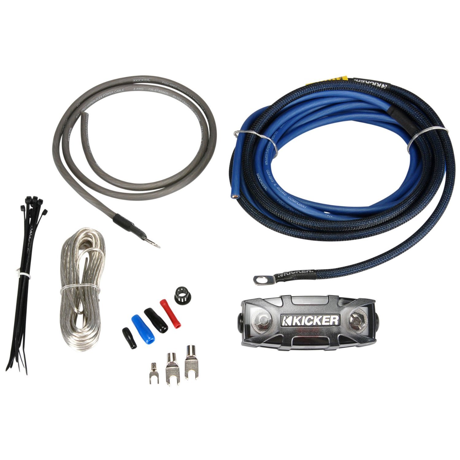 Kicker PK8 8AWG Single Amplifier PowerKit