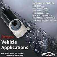 Vista 3 de OTUAYAUTO Windshield Washer Pump - Replacement for Chrysler, Dodge RAM, Ford F150, Jeep, Lincoln Factory OE Style with Grommet OEM # 55077241AA