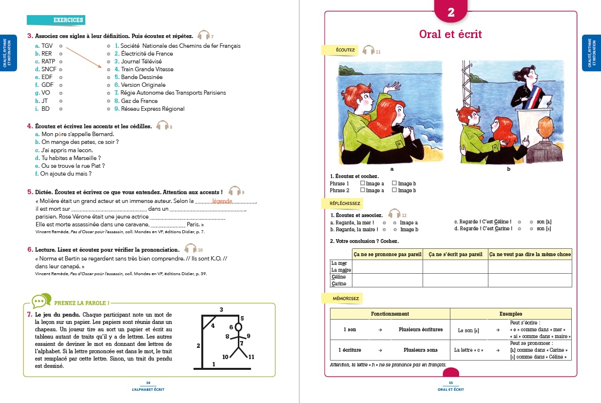 100% FLE - Phonétique essentielle du français A1/A2 - livre + didierfle.app