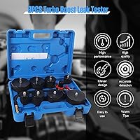Vista 6 de Probador de Fugas del Sistema Turbo, Kit de Probador de Fugas Turbo Boost 10PCS Probador de Fugas con Manómetro Probador de Fugas de Presión
