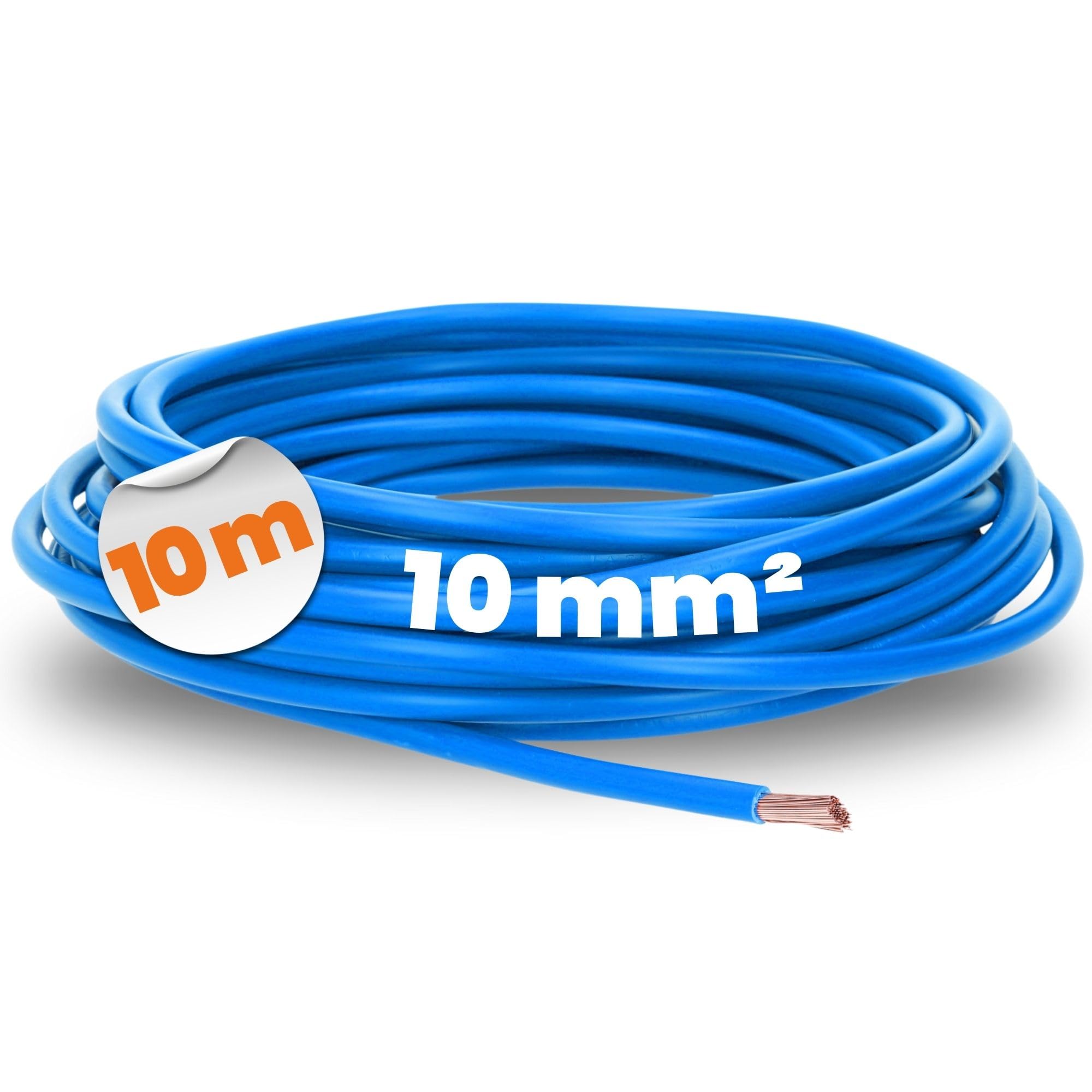 4520025 - Cavo singolo in PVC H07V-K, 10 mm2, Colore: Blu
