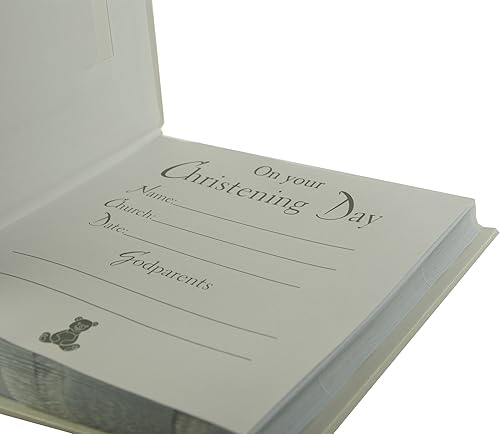 Miniatura 2 de Widdopp Bingham - Álbum de fotos para el día del bautizo, 6 x 4 pulgadas, regalo con icono de peluche 3D