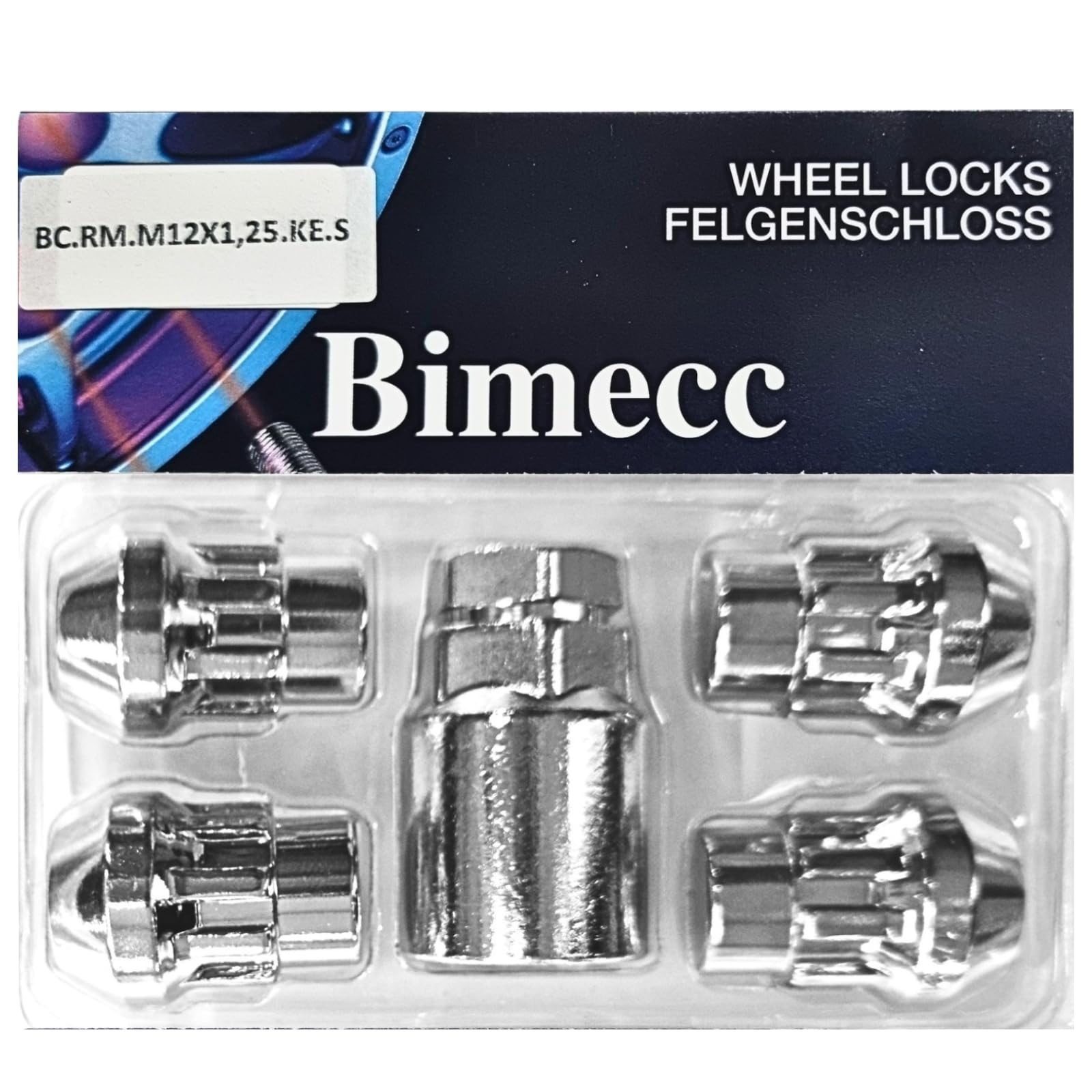 VekAuto Radmutternschloss Für BMW - Diebstahlsicherung 36/20PT Silber