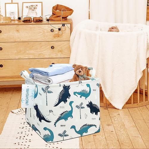 Miniatura 7 de Cajas de almacenamiento cuadradas e impermeables de lona para la ropa suciael cuarto de los niños, cajas para estantes, cestas de regalo,